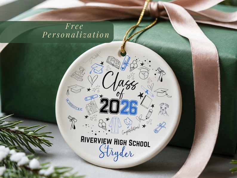 Class of 2026 Graduation Ornament Personalized High School Graduation ...