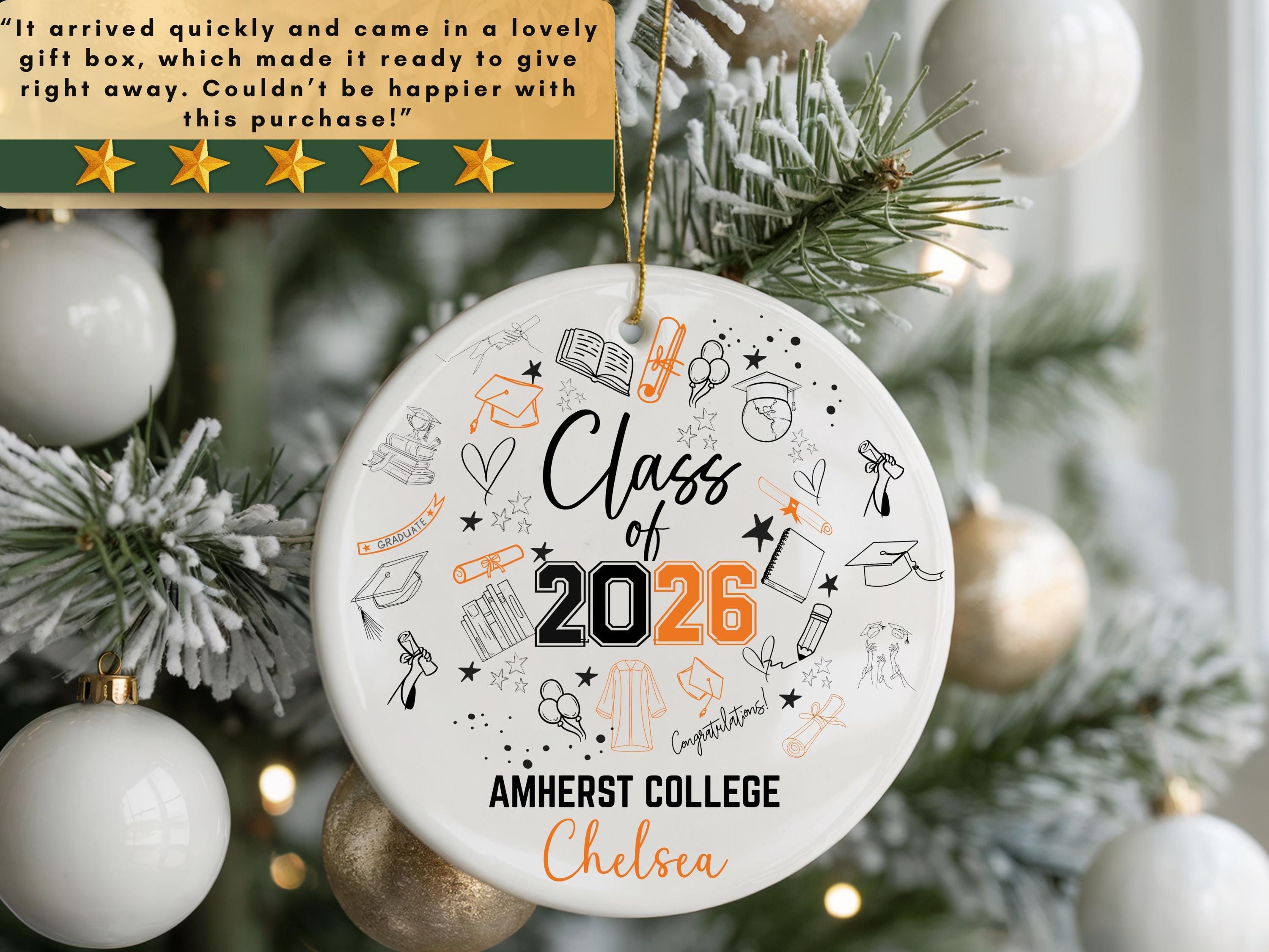 Class of 2026 Graduation Ornament Personalized High School Graduation ...