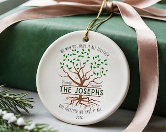 Personalized Family Reunion Ornament: Custom Family Tree Keepsake