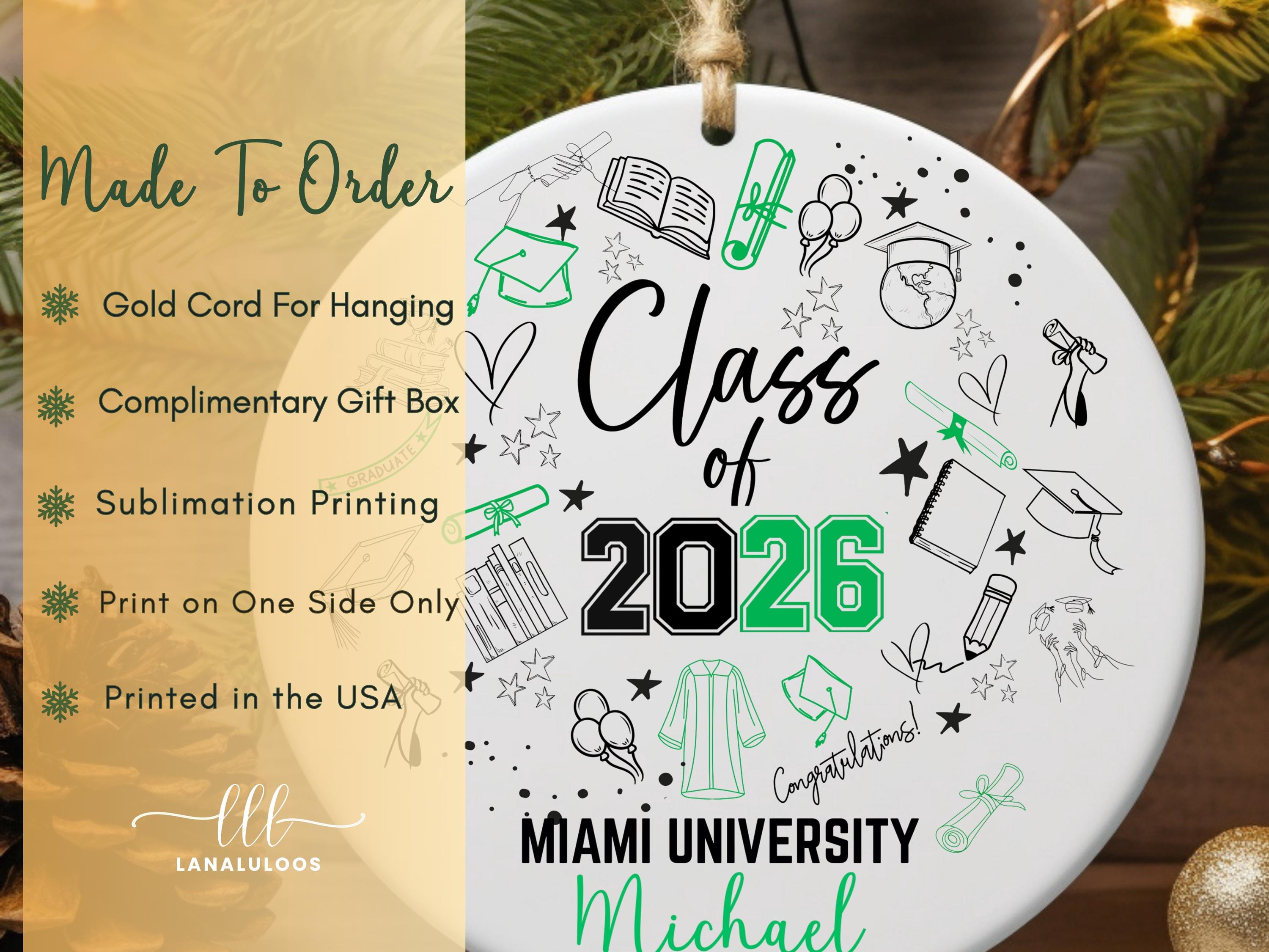 Class of 2026 Graduation Ornament Personalized High School Graduation ...