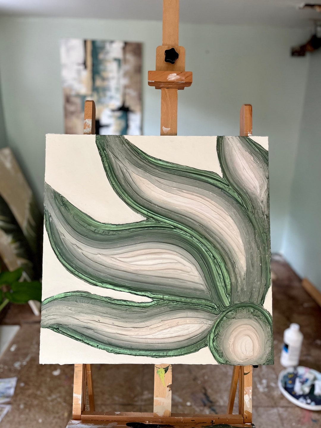 Plaster Art / Textured Art / Spackle Wall Art / Structure Abstract