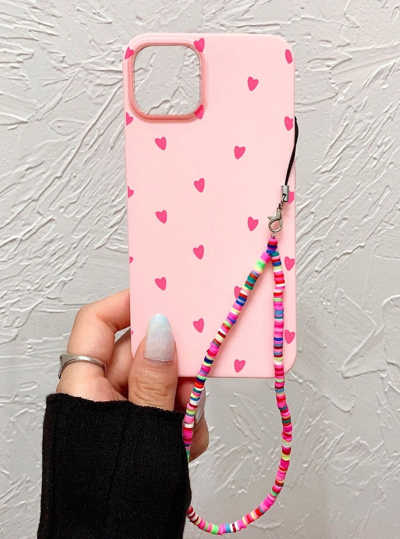 Pink Heart Case for Iphone 14 13 12 11 Pro Max Plus Mini 7 8 Etsy UK