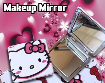 Hello Kitty Makeup Mirror | Makeup | Beauty Cosmetics | Sanrio |Hand Mirror| Compact Makeup Mirror| Pocket Mirror | Hand Mirror | Gift |