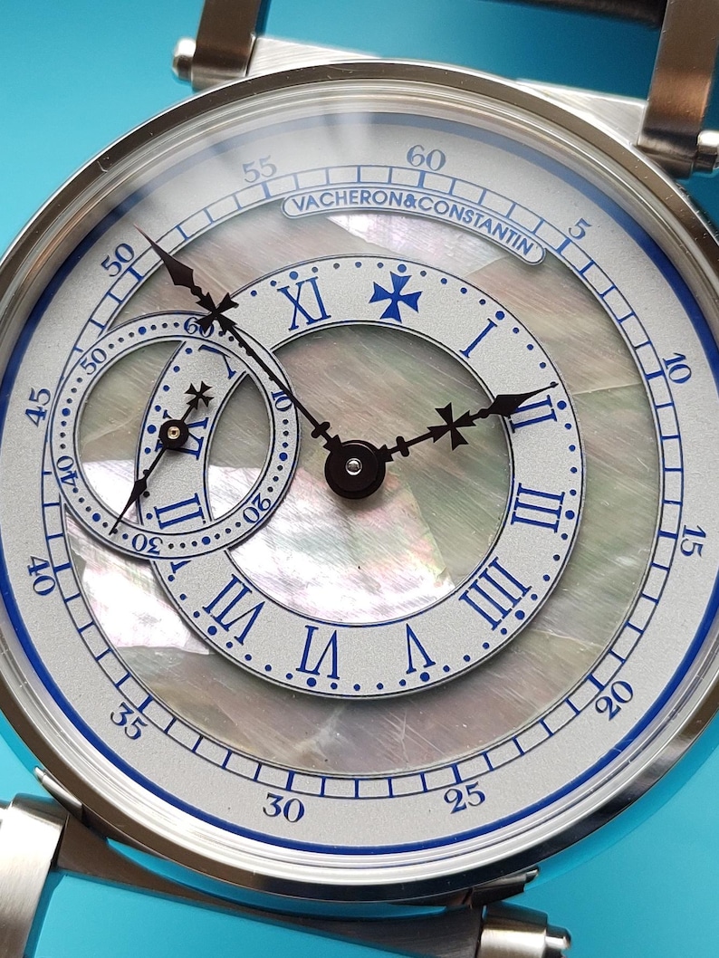 Relógio masculino Vacheron Constantin. Movimento suíço antigo de relógio de bolso em caixa de pulso nova. imagem 2