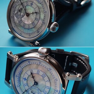 Relógio masculino Vacheron Constantin. Movimento suíço antigo de relógio de bolso em caixa de pulso nova. imagem 3