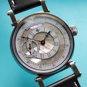 Relógio masculino Vacheron Constantin. Movimento suíço antigo de relógio de bolso em caixa de pulso nova. imagem 1