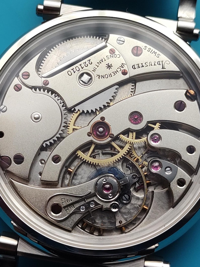 Relógio masculino Vacheron Constantin. Movimento suíço antigo de relógio de bolso em caixa de pulso nova. imagem 10