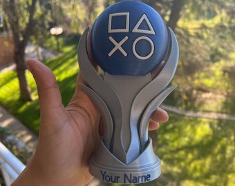 Trophée Platine PlayStation personnalisé