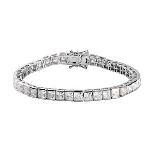925 Sterling Silver, Nickel free Tennis Bracelet & Rhodium, 15ct+ Tennis Bracelet