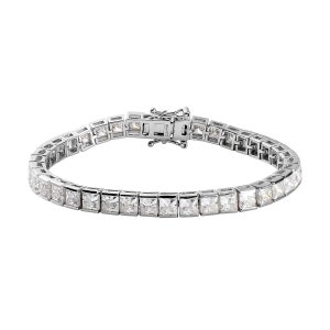 925 Sterling Silver, Nickel free Tennis Bracelet & Rhodium, 15ct+ Tennis Bracelet