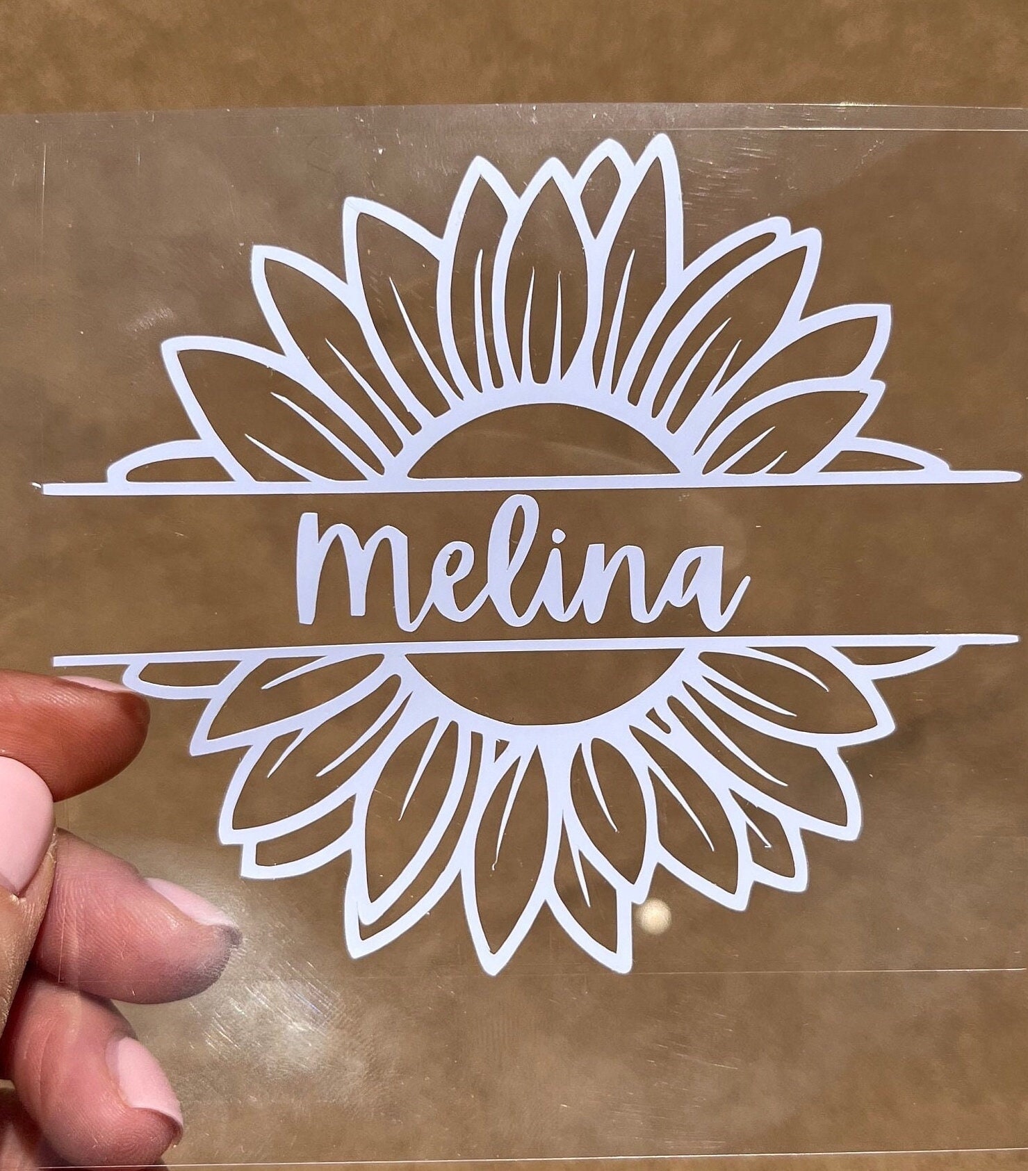 NEW* Custom Personalized Name Floral Flower Vinyl Decal for Stanley ...