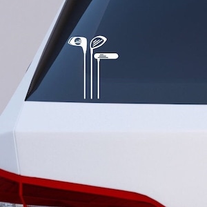 Golf Club set vinyl decal sticker for car windows