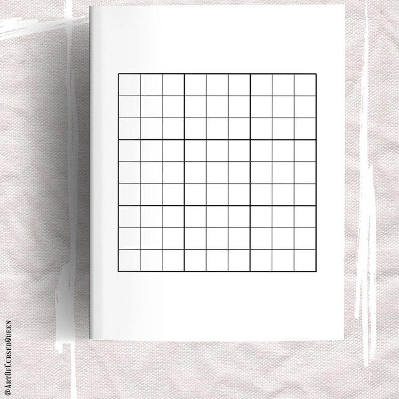 Blank Sudoku Pages | Printable Blank Sudoku | Sudoku Grid | Sudoku Game ...