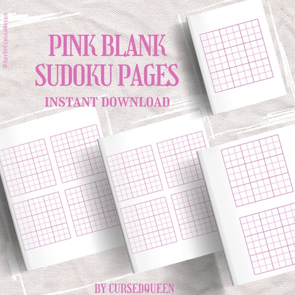 Blank Sudoku Pages Printable Blank - Il 600x600.6076600486 155u 