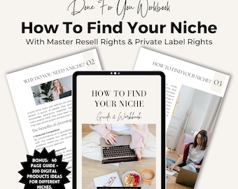 Find Your Niche Guide: MRR PLR Workbook (Digital Download)