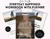 Everyday Happiness Guide: PLR Canva Template, Spiritual Business Workbook (Digital Download)