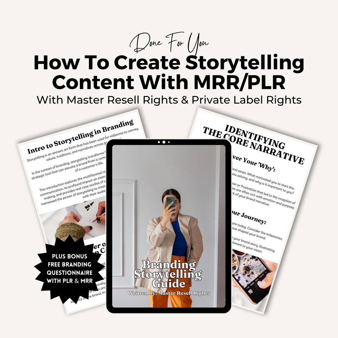 Social Media Content Guide With Master Resell Rights MRR and Private ...