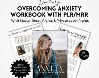 Overcoming Anxiety Ebook & Workbook: Self-Therapy Guide (MRR)