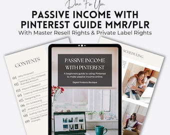 Pinterest Marketing Guide: Passive Income with MRR & PLR (Digital Download)