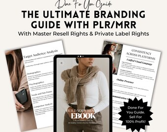 Ultimate Branding eBook Guide with Master Resell Rights (MRR) and Private Label Rights (PLR) | A Done For You Digital Marketing Guide.