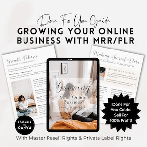 How To Start An Online Business Ebook Template with Master Resell Rights (MRR) and Private Label Rights (PLR) | Done For You Ebook To Resell