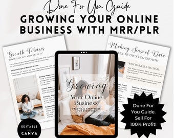How To Start An Online Business Ebook Template with Master Resell Rights (MRR) and Private Label Rights (PLR) | Done For You Ebook To Resell
