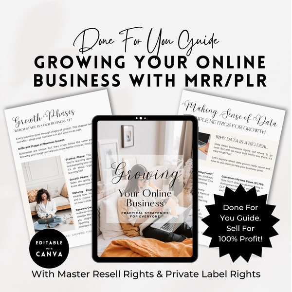 How To Start An Online Business Ebook Template with Master Resell Rights (MRR) and Private Label Rights (PLR) | Done For You Ebook To Resell