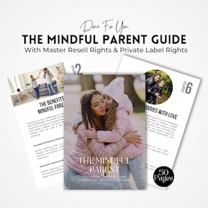 Parenting Ebook Guide with Master Resell Rights | Mindful Parenting, Parenthood Guide | Positive Parenting Self Help | PLR Digital Products.