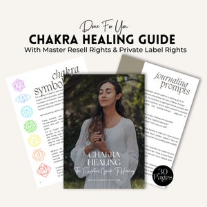 Guia de Cura de Chakras com Direitos de Revenda Master | Equilíbrio de Chakras, | Cura Energética | Cura Espiritual | Gráfico de Chakras | Produtos Digitais PLR