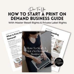 Print On Demand Business Guide | Master Resell Rights POD eBook | Passive Income From Home | Private Label Rights | PLR Digital Products.
