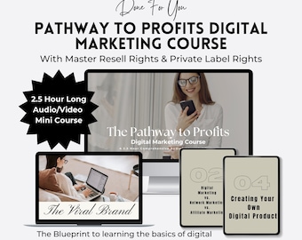 Digital Marketing Course: Master Resell Rights, 2.5 Hour Video (Digital Download)
