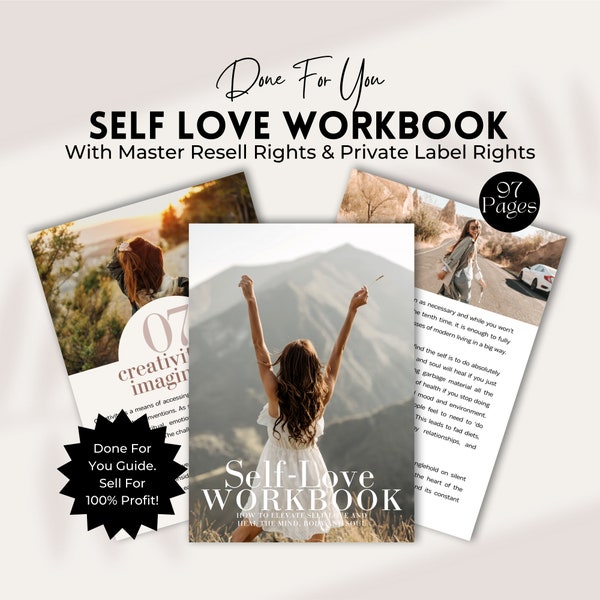 Self Esteem | Mindset Coach | Done For You | Self Love | Journal Prompt | Self Care | Life Coach | Coaching Worksheet Template Canva.