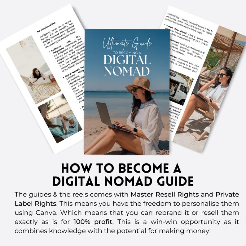 Digital Nomad Guide: Resebok med MRR och PLR (37 sidor) bild 6