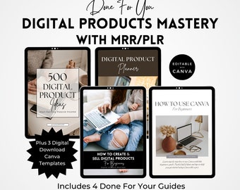 Private Label Rights eBooks Bundle | DFY Ebook | Master Resell Rights | Canva Template | PLR Ebook | Canva Hacks For Beginners .