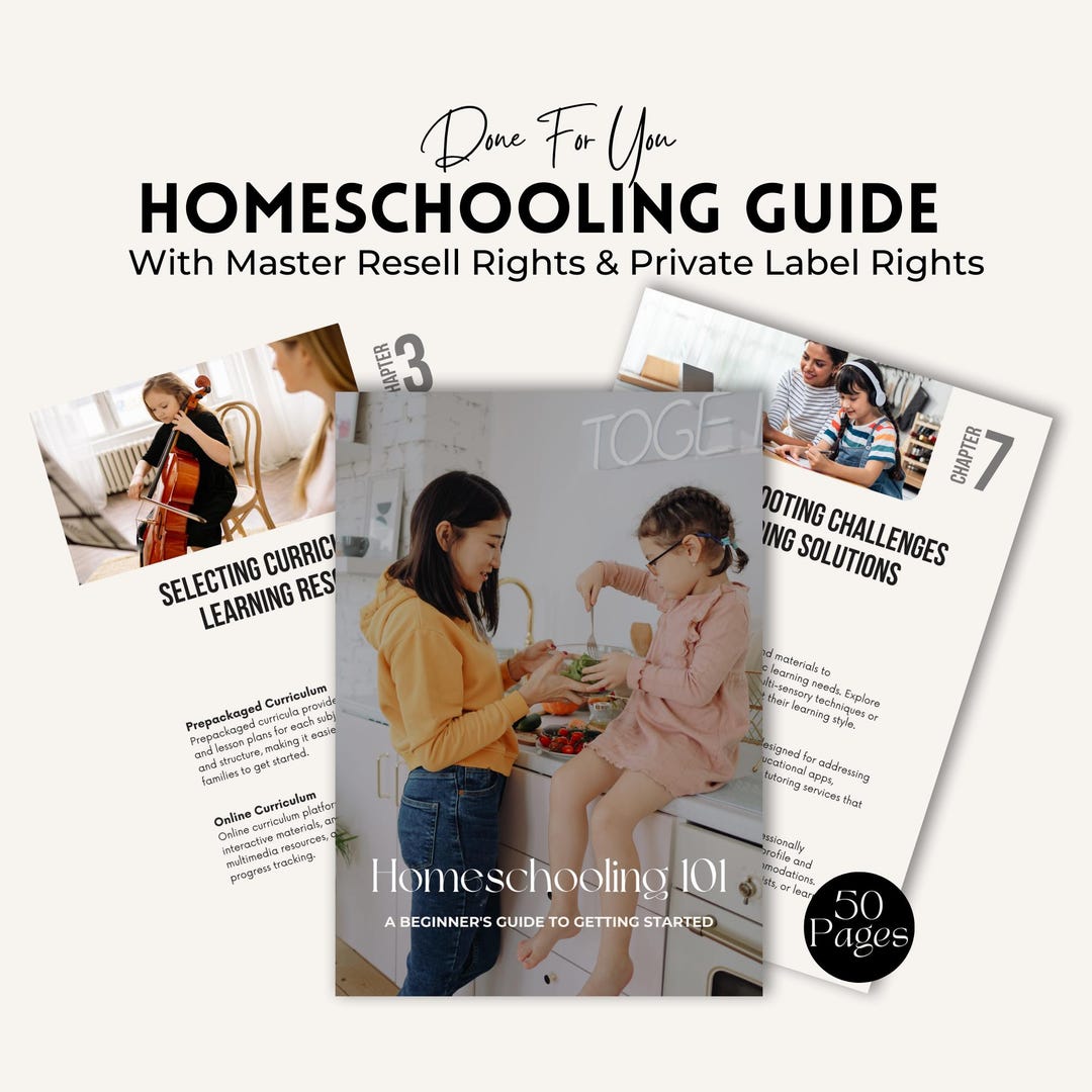 Homeschooling 101 Guide Ebook: Curriculum & Resources (digital Download ...