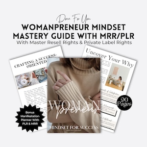 Master Resell Rights Products for Womens Empowerment | Womanpreneur | PLR Digital Products MRR | Faceless Marketing | DFY | Passive Income.