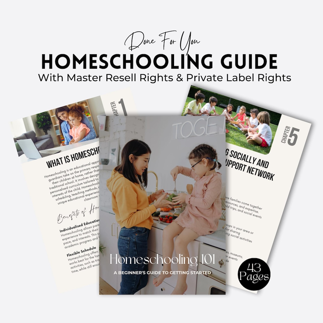 Homeschooling Guide: PLR MRR Educational Resource (digital Download) - Etsy
