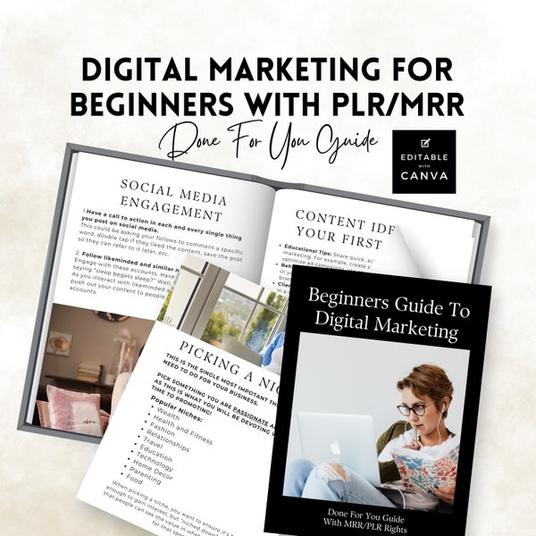 PLR MRR | The First 30 Days of Digital Marketing Ebook | Master Resell Rights | Private Label Rights | Done For You Ebook | Resell Digital.