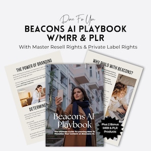 Beacons AI Guide: Step-by-Step eBook for Beginners | MRR PLR | Digital Store Setup | Monetisation Tips | Digital Marketing | Passive Income.