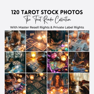 Tarot-Leser Stock-Foto-Bundle | Spiritueller Trainer Stock Fotos | Master Weiterverkaufsrechte | Tarot Reader Stock Bilder | Mystischer Tarot-Leser.