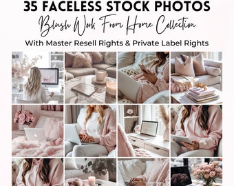 35 Pink Home Office Stock Photos: Faceless Brand Images (MRR/PLR)