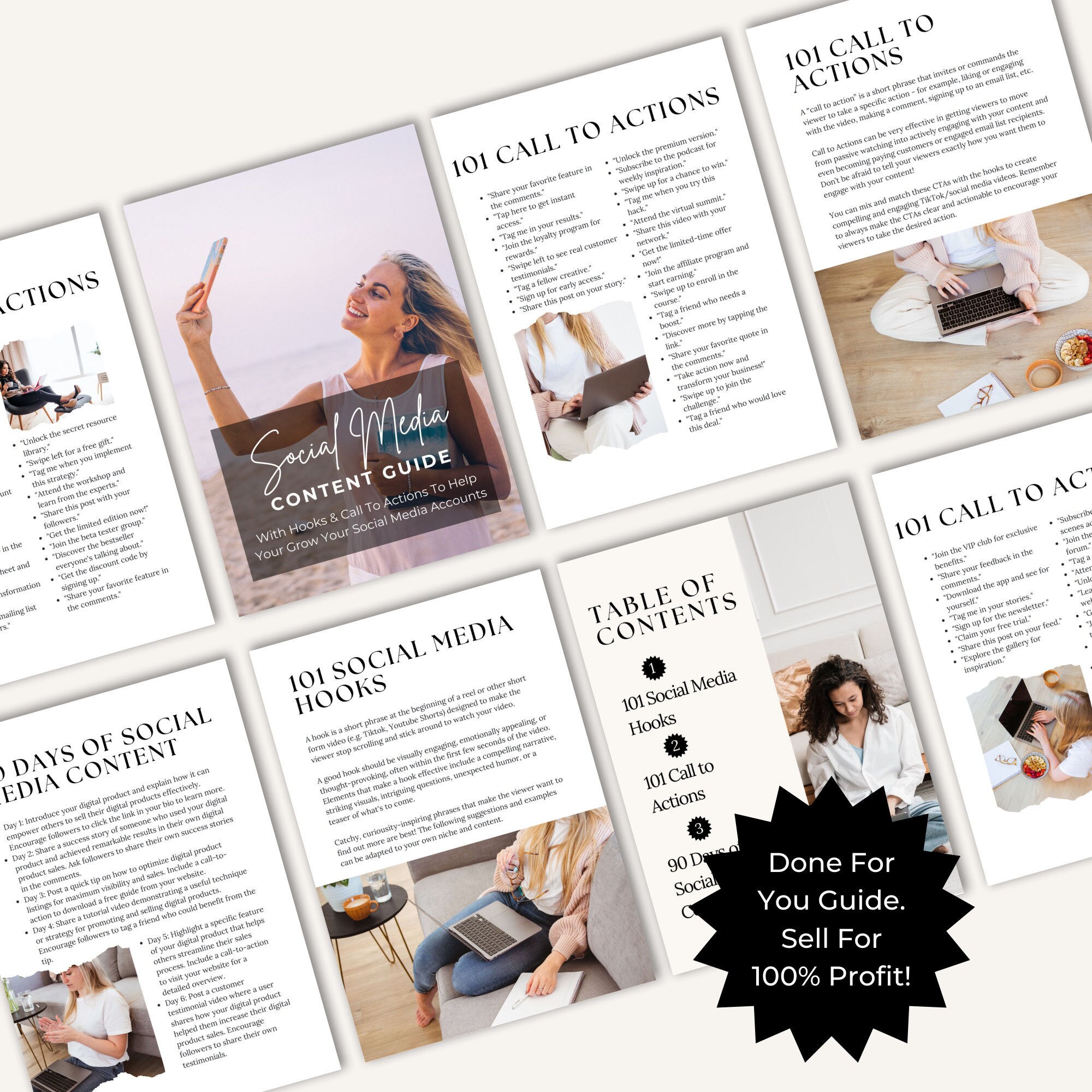 Social Media Content Guide With Master Resell Rights (MRR) and Private ...