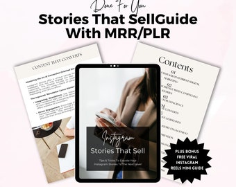 Instagram Stories Guide: MRR & PLR, Passive Income (DFY)