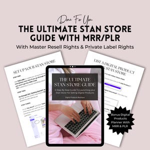 Done For You PLR Stan Store | Master Resell Rights | Digital Product Freebie | Stan Store Set Up | Passive Income | Stan Store Guide.