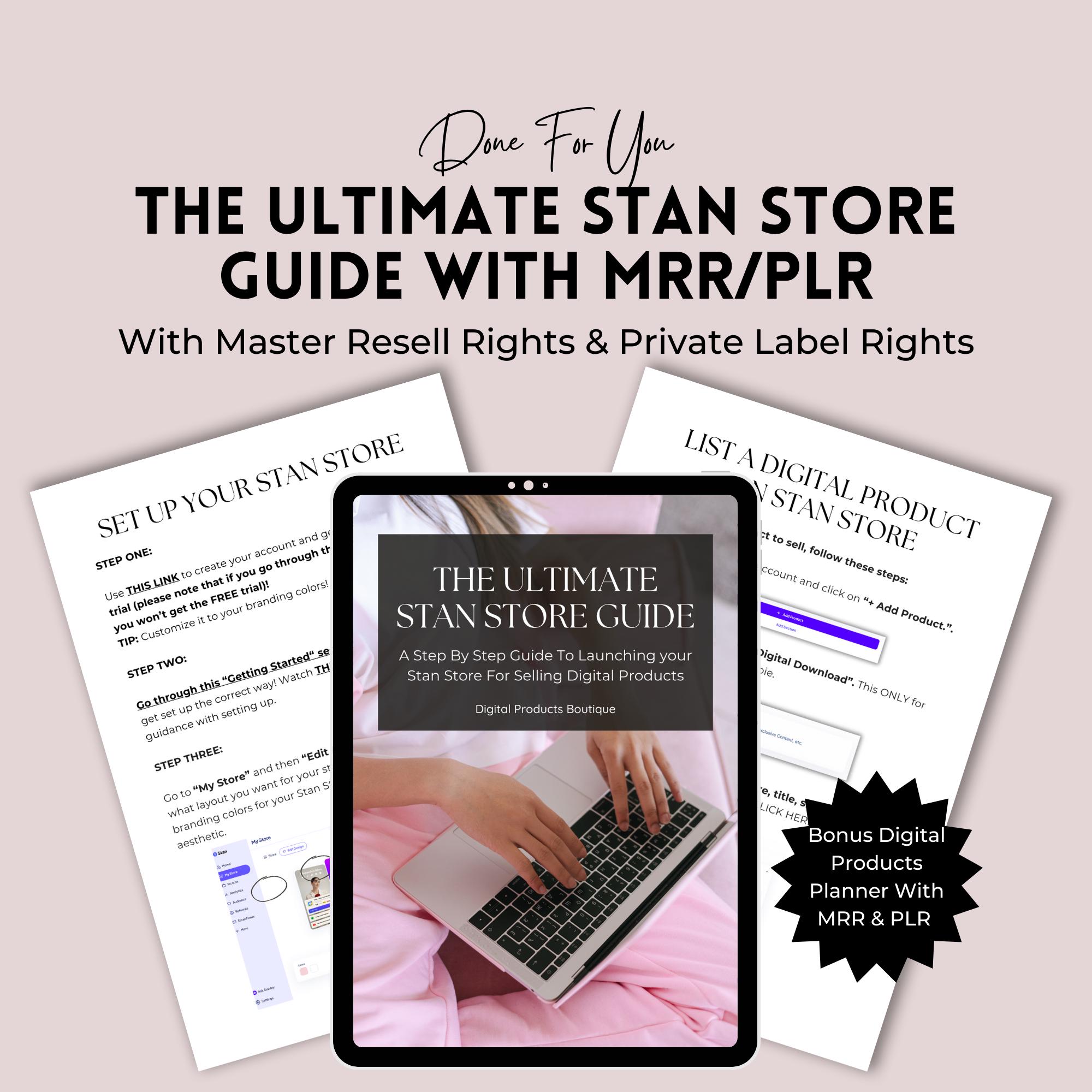 Stan Store Guide: MRR / PLR Digitales Produkt (Digitaler Download)