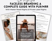 Faceless Marketing Branding Guide: MRR + PLR (77-Page Canva Template)