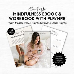 Mindfulness  Workbook | Canva Template | Master Resell Rights | Mindfulness Journal | Lead Magnet Coach | Spiritual Business.