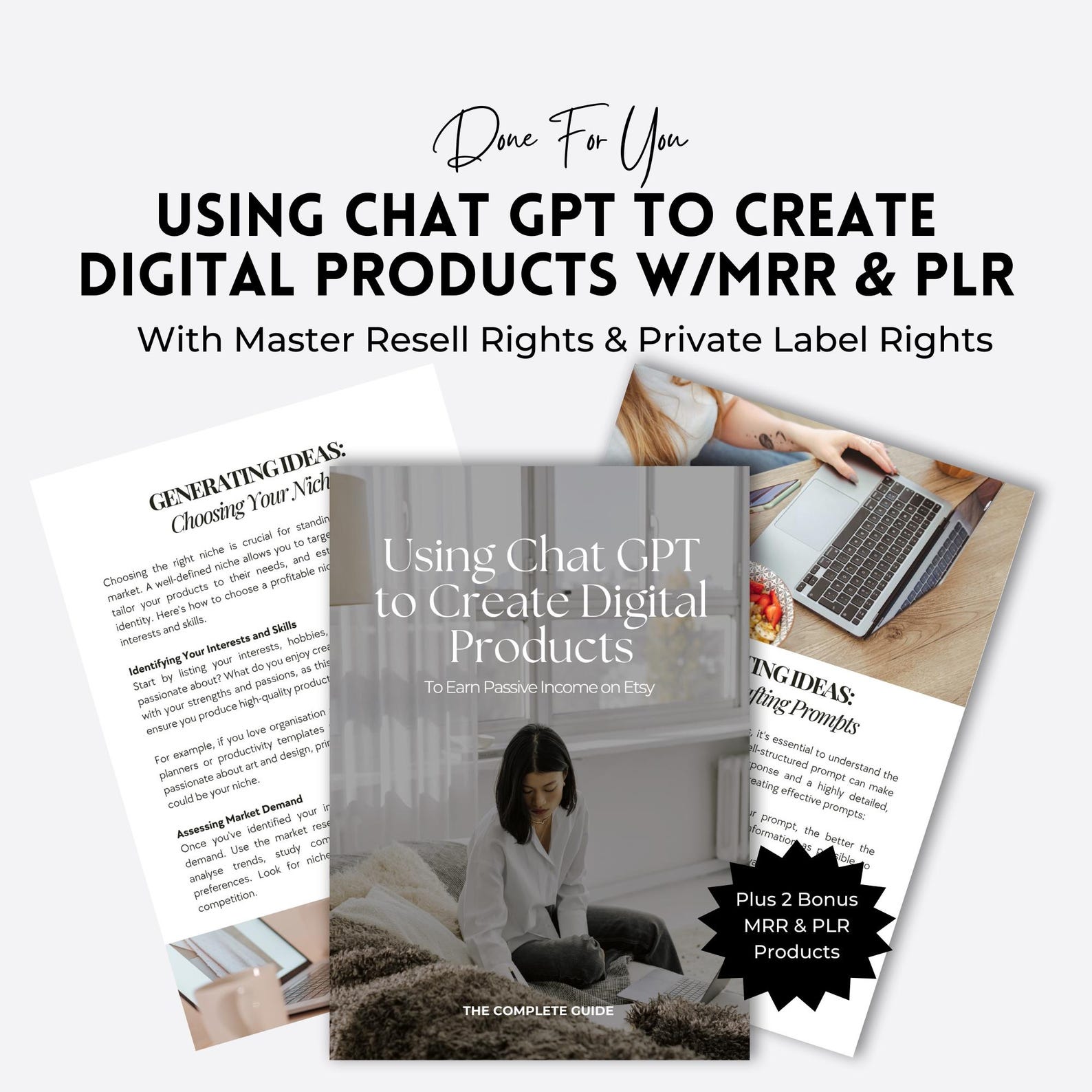 Chatgpt Digital Product Guide: Canva Ebook With MRR PLR - Etsy Australia