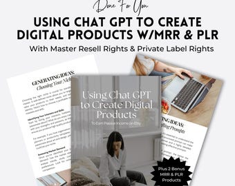 ChatGPT Digital Product Guide: Canva eBook with MRR PLR
