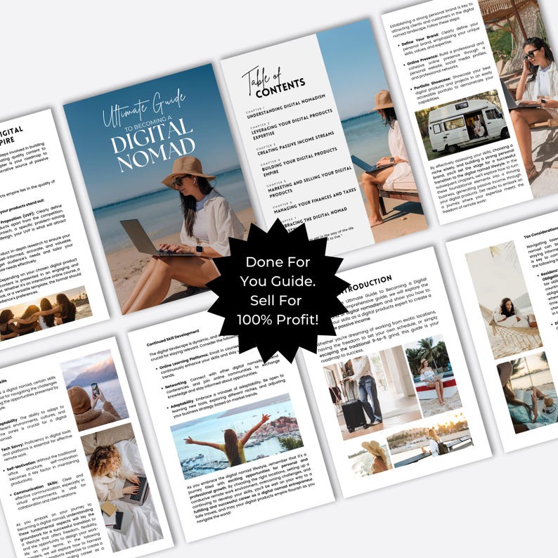 Digital Nomad Guide: Resebok med MRR och PLR (37 sidor) bild 7